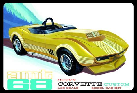 Amt Models 1236 125 Scale 1968 Chevy Corvette Custom Model Kit