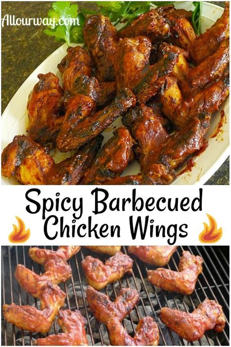 Spicy barbecued chicken wings | Recipe | Grilled chicken ...