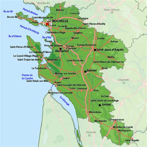 La Rochelle Map and La Rochelle Satellite Image