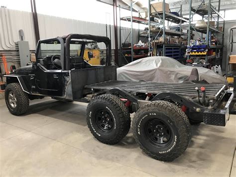 This Guy Built Himself A Jeep Wrangler Pickup 6x6 And It Drives Just