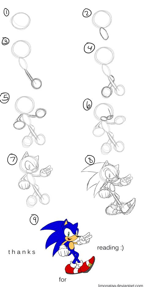 How To Draw Sonic The Hedgehog Sketchok Easy Drawing Guides Images