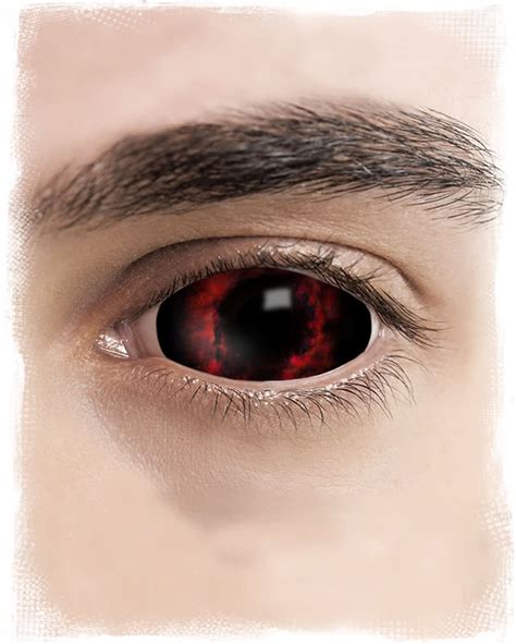 Sclera Contact Lenses Red Demon Larp And Fantasy Contacts Horror