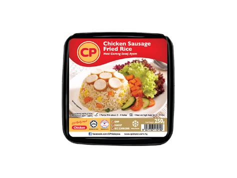 Second, when you buy a frozen meal all of the vegetables in case of ready to eat products they are made in the same way the food is made at home, the only thing that is different in the product which enhances. Chicken Sausage Fried Rice - CP Brand