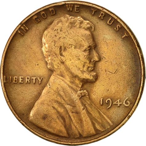 One Cent 1946 Wheat Penny Coin From United States Online Coin Club