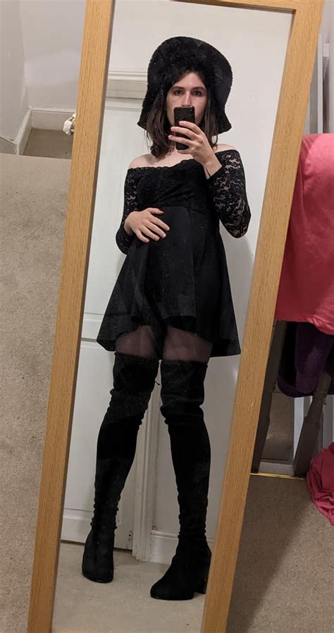 a big hat can transform any lbd into a witch costume r crossdressing