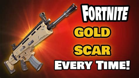 New How To Get A Golden Scar Everytime Fortnite Youtube