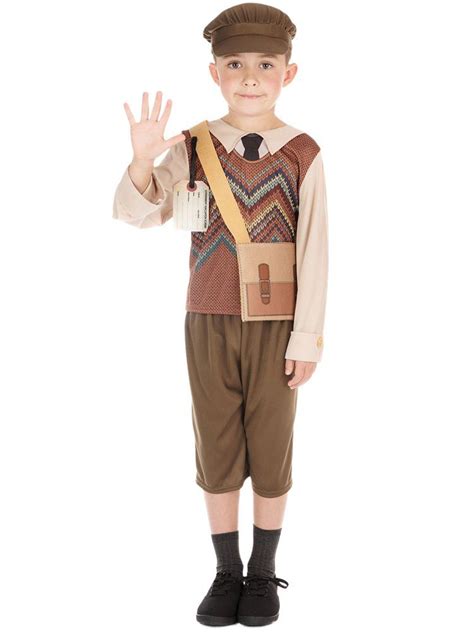 Evacuee Schoolboy Boys 1940s Fancy Dress Costume Kids 5 7 Years