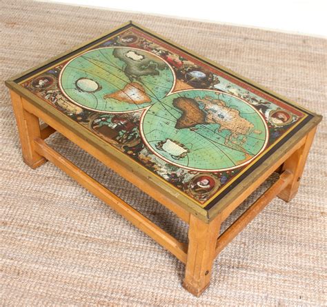 Old World Map Coffee Table Take Home This Vintage World Map Coffee