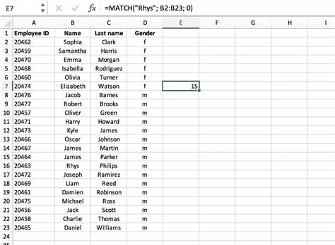 How To Use The Match Function In Excel Excel Glossary Perfectxl