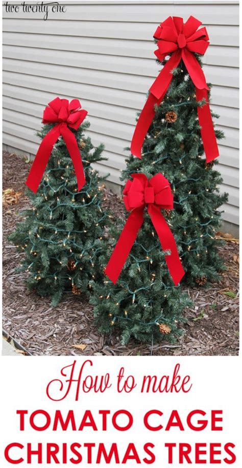 How To Make Tomato Cage Christmas Trees Tomato Cage Christmas Tree