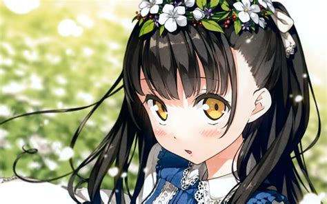 Images Of Anime Girl Black Hair Yellow Eye