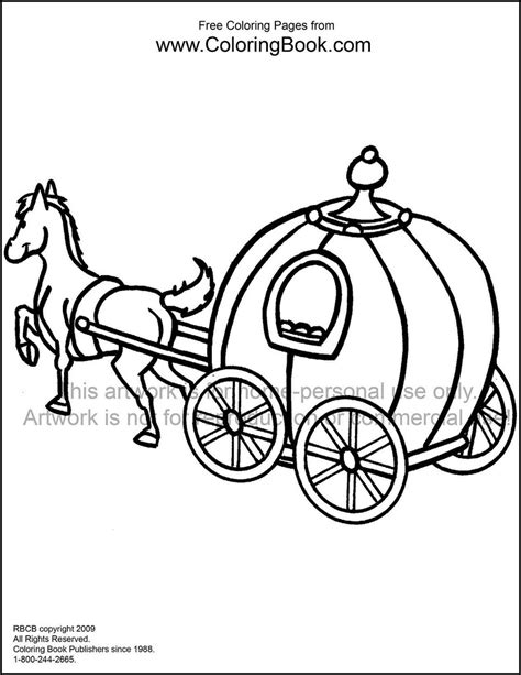 Horse And Buggy Coloring Pages At Free Printable