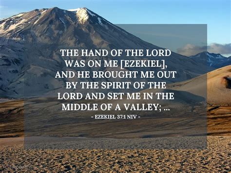 In The Middle — Ezekiel 371 Niv Gods Holy Fire