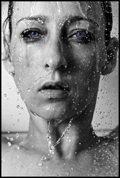 Photography Selfportrait Blackandwhite Pain Water Copyright Daniëlle Van Yperen Face