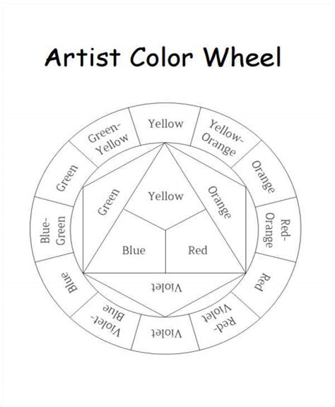 50 Best Ideas For Coloring Sample Color Wheel Chart