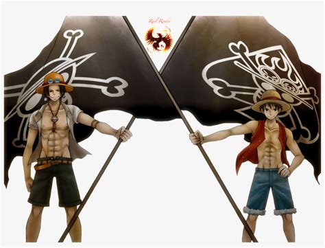 Portgas D Ace And Monkey D Luffy Render One Piece Father Of Luffy