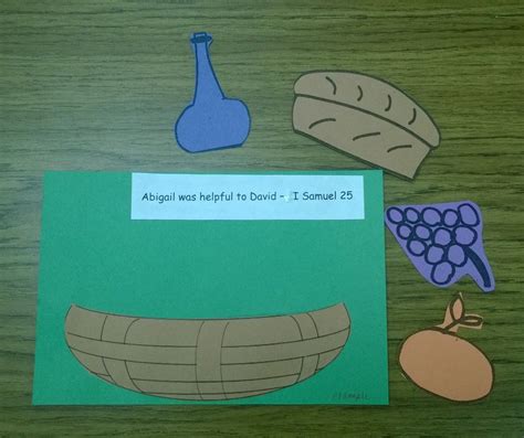 David And Abigail This Craft We Used With The Story Of Wicked Nabal And His Wife Abigai