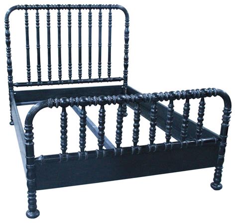 Aspen upholstered evergreen queen bed. Jenny Lind Style Spindle Bed Black - Traditional - Beds ...