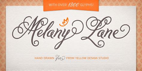 Fontspring Melany Lane Fonts By Yellow Design Studio