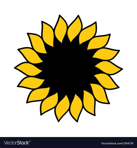 Sunflower Logo Royalty Free Vector Image Vectorstock