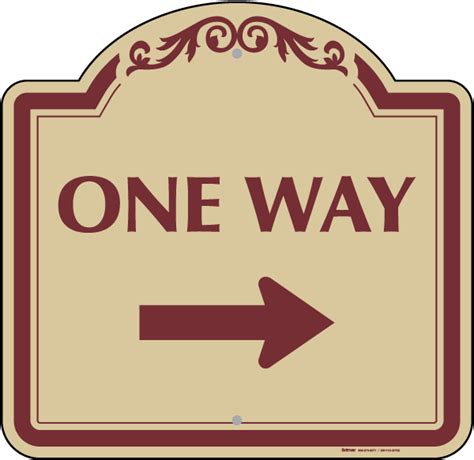 One Way Sign Right Arrow Get 10 Off Now