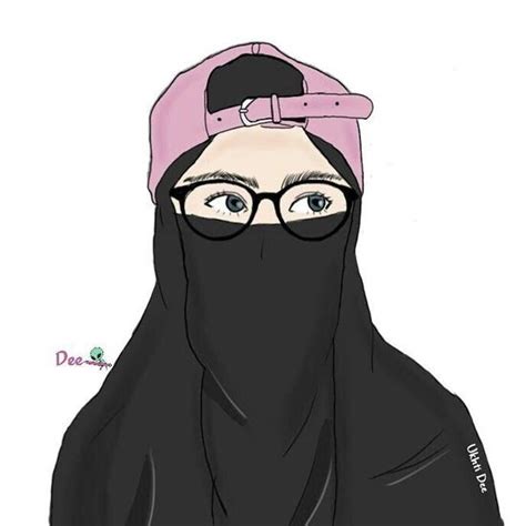 Gambar Kartun Muslimah Anime Perempuan Pakai Topi Gambar Kartun
