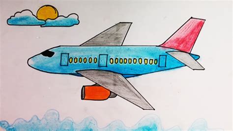 Como Dibujar Un Avion Paso A Paso Facil Y Rapido Dibuja Un Avión Con