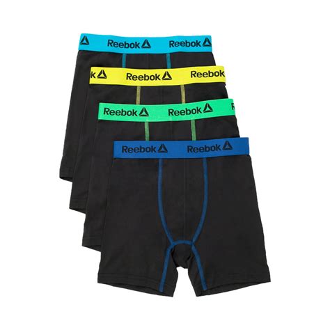 Reebok Reebok Boys Boxer Briefs Underwear 4 Pack Sizes S Xl
