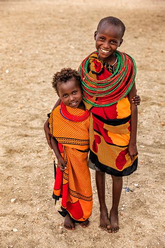 Two African Little Girls Kenya Africa Stock Photo Download Image Now