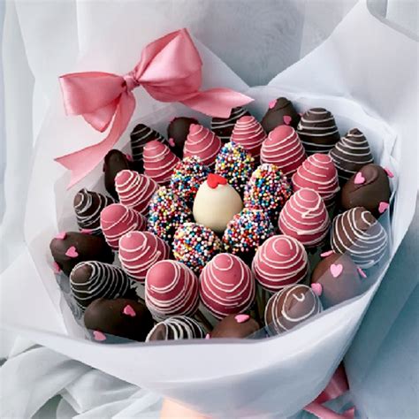 Choco Dipped Strawberry Bouquet Heva Ts Sdnbhds Flower On