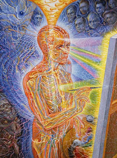 Painting By Alex Grey Alex Gray Art Psychedelic Art Visionary Art
