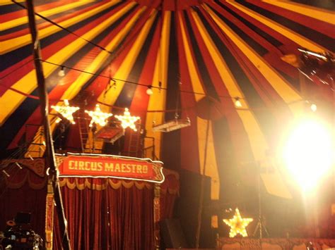 inside a circus tent and circus tent inside by mytini