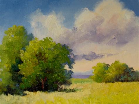 Nels Everyday Painting Tiny Summer Landscape Sold