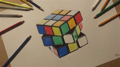 A friendlier rubik's cube for a better world. Drawing a Realistic Rubik's Cube - Timelapse - YouTube