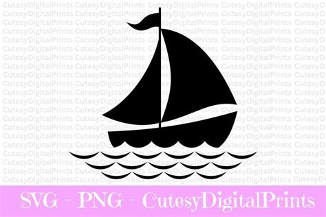 Sailboat Svg Sail Boat Svg Nautical Svg Boat Svg Sailboat For