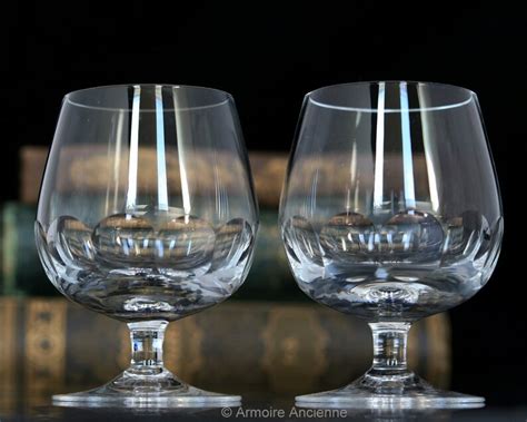 6x Crystal Cognac Glasses Brandy Snifters Etsy