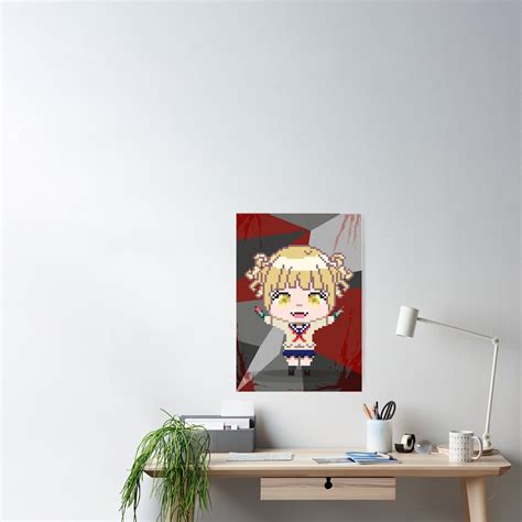 My Hero Academia Toga Himiko Pixel Art Poster For Sale By