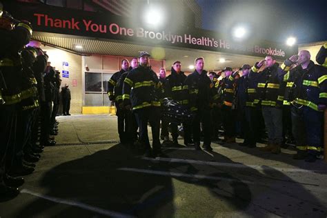 Fdny Members Salute Firefighter Timothy Klein During His Dignified