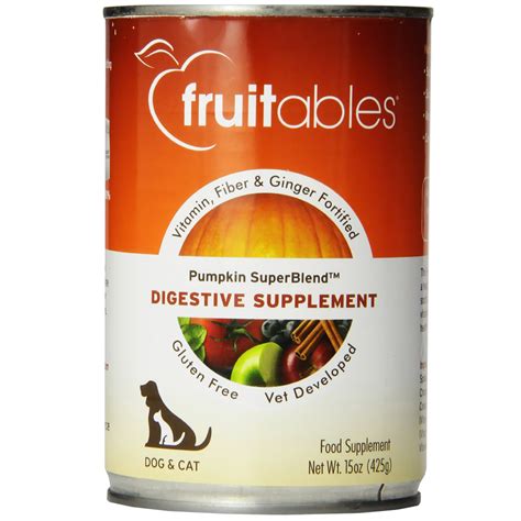 Learn about the health benefits of giving your dog a meal consisting of pumpkin. Fruitables Pumpkin Superblend Digestive Supplement Dogs ...