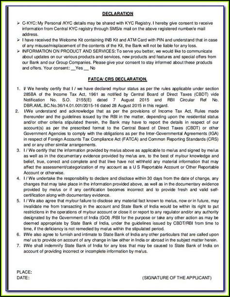 Self attested copy of aadhaar card has to be attached for aadhaar number updation.the account number mentioned in this form will be linked with. Kyc Know Your Customer Form - Form : Resume Examples # ...