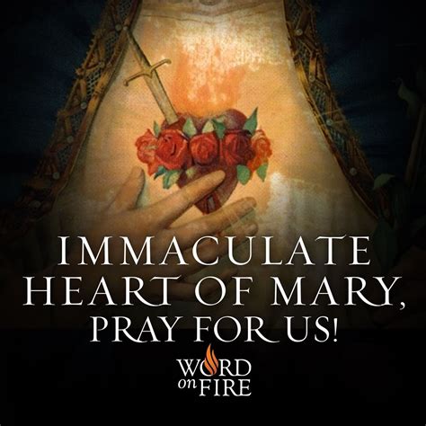 Immaculate Heart Of Mary Pray For Us Pray For Us Blessed Mother