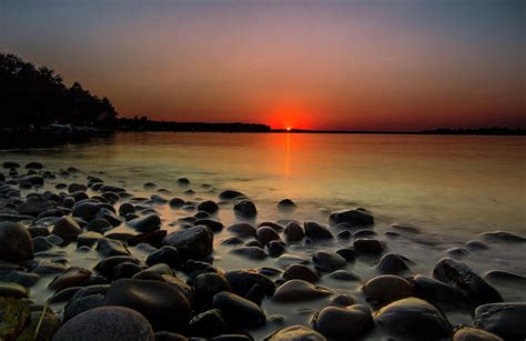 Detroit Point Rocky Sunset Photograph By Ron Wiltse Fine Art America