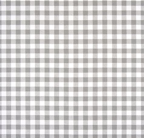 Gray And White Gingham Plaid Fabric By The Yard Designer Etsy