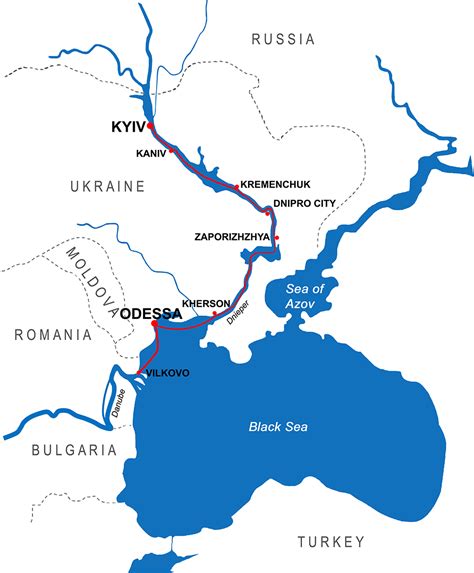 30 Dnieper River On Map Online Map Around The World
