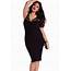 Women Black Slinky Lace Ruched Plus Size Clubwear  Online Store For