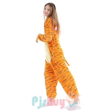 Tigger Onesie Pajamas Adult Animal Onesies Halloween Costumes Soft