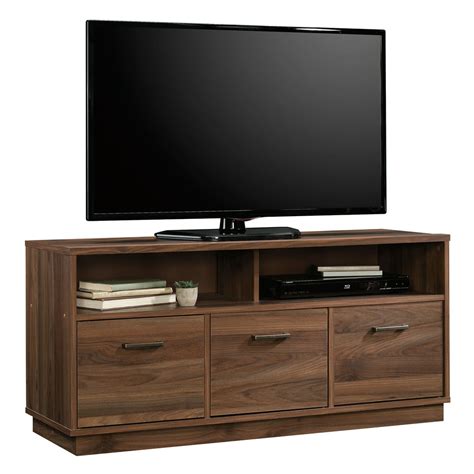 Mainstays 3 Door Tv Stand Console For Tvs Up To 50 Canyon Walnut