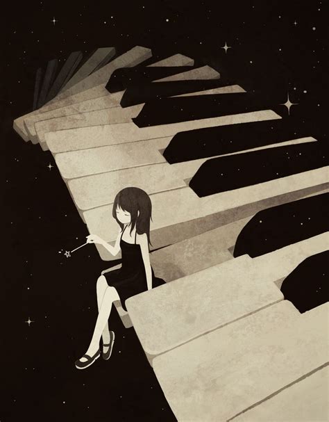 Anime Girl On Piano Art Anime Manga Art Otaku Anime Art Musical