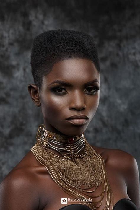 Credit Tope Adenola Short Black Haircuts Nubian Queen African People Alpha Female African