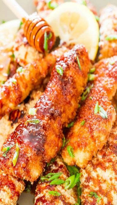 Asian Glazed Chicken Fingers Chicken Finger Recipes Recipes Cooking